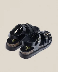 Shop Platform Sandal TUNEZ-114 Black Platform Sandals