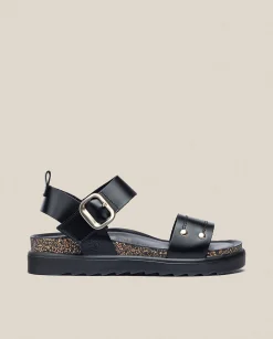 Cheap Platform Sandal TUNEZ-128 Black Platform Sandals