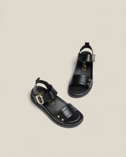 Cheap Platform Sandal TUNEZ-128 Black Platform Sandals