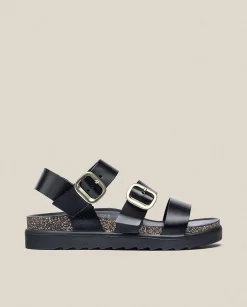 Sale Platform Sandal TUNEZ-127 Black Platform Sandals