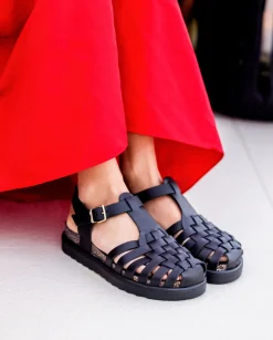 Cheap Platform Sandal TUNEZ-017 Black Platform Sandals