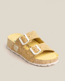 Fashion Platform Sandal West 003 Yellow Platform Sandals