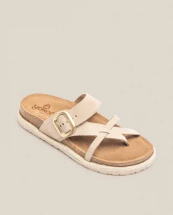 Sale Sandalia Plana Arena 003 Beige Flat Sandals
