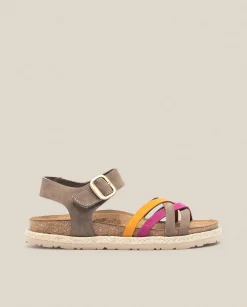 Store Sandalia Plana Arena 001 Rosa Flat Sandals