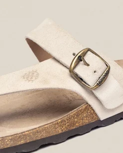 Discount Sandalia Plana Macam 203 Beige Sandals