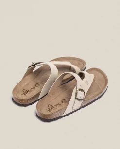 Discount Sandalia Plana Macam 203 Beige Sandals