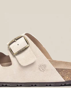 Shop Sandalia Plana Macam 150 Beige Sandals