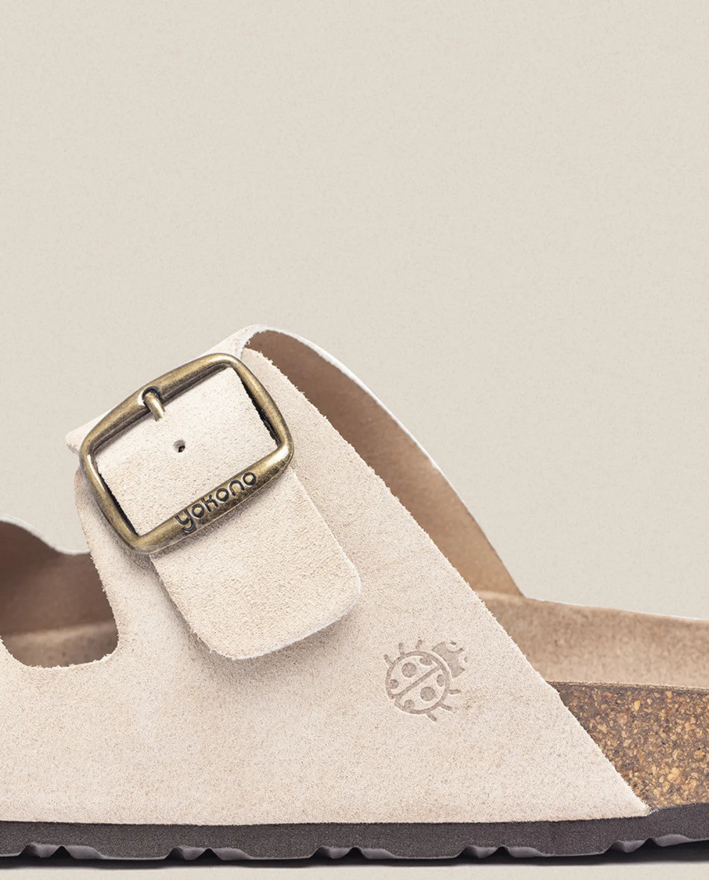 Shop Sandalia Plana Macam 150 Beige Sandals