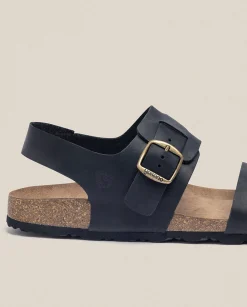 Sale Sandalia Plana Macam 216 Negro Sandals