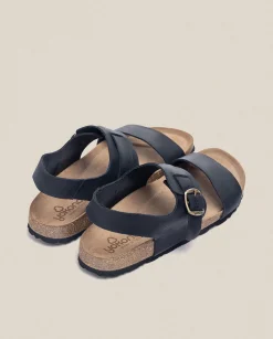Sale Sandalia Plana Macam 216 Negro Sandals