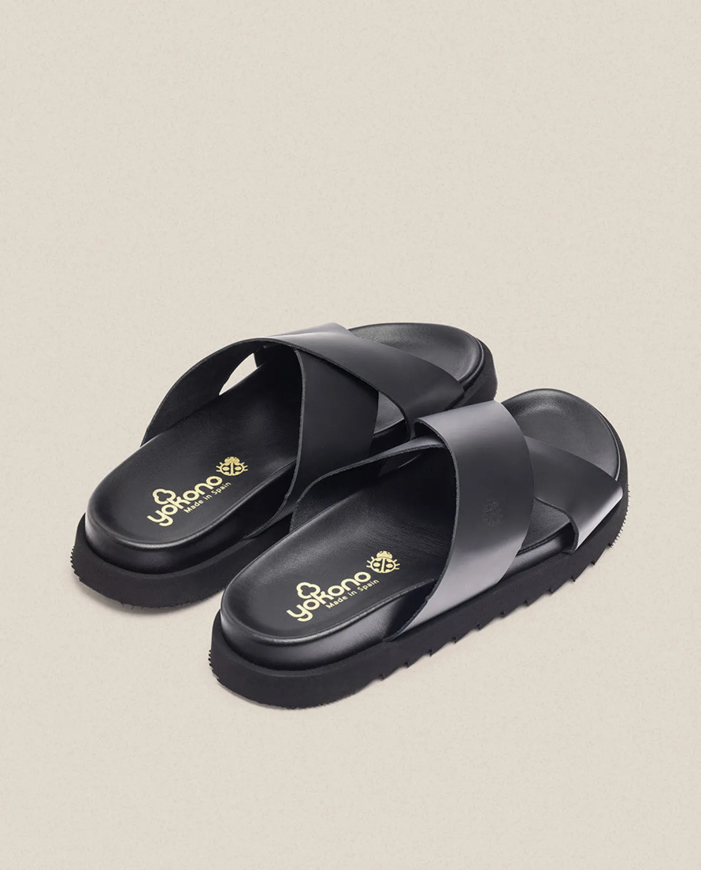 Online Sandalia Plana Man 003 Negro Sandals
