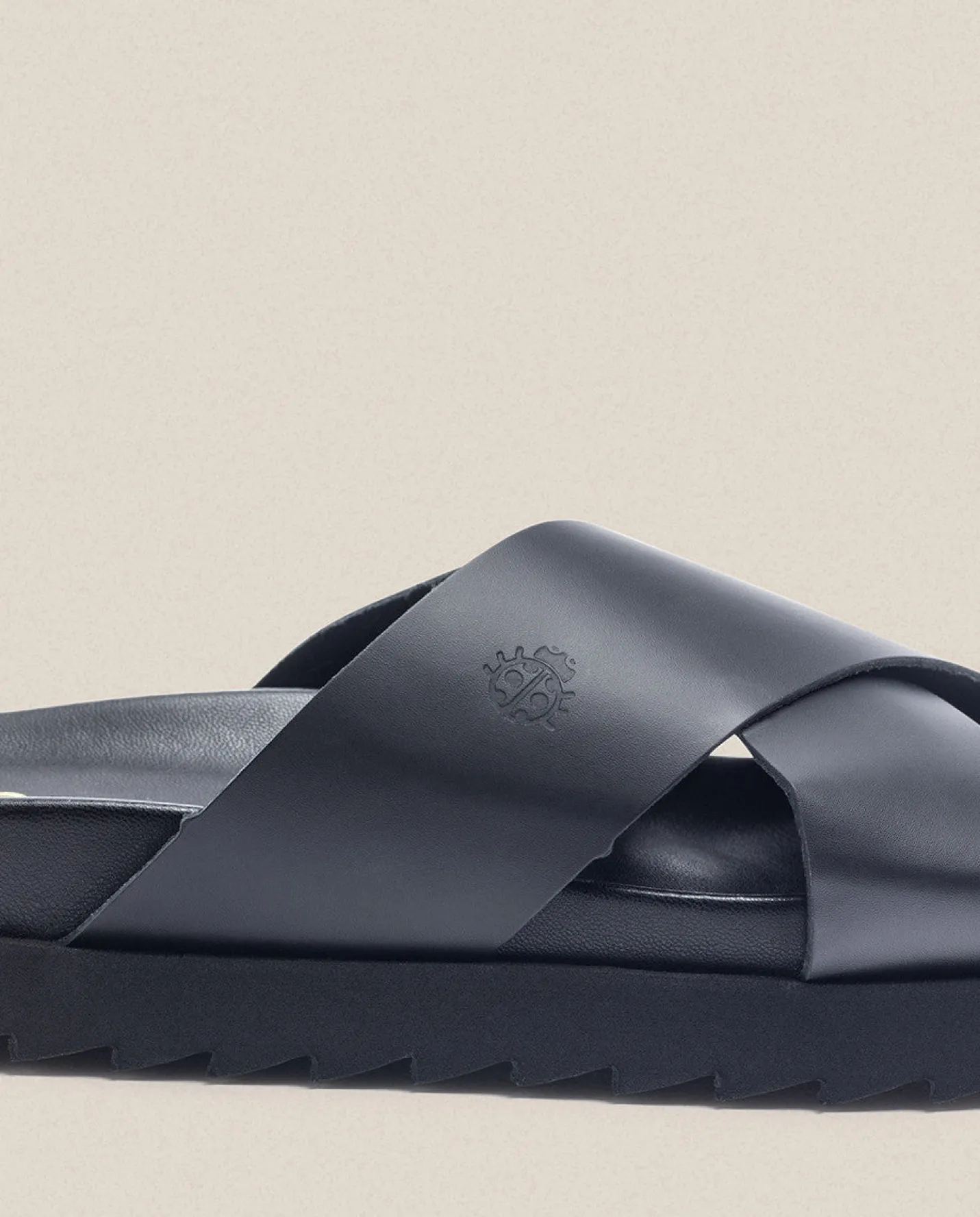 Online Sandalia Plana Man 003 Negro Sandals