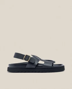 Hot Sandalia Plana Man 002 Negro Sandals