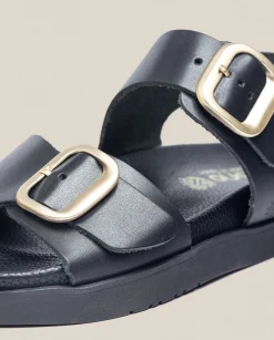 Best Sale Sandalia Plana Morena 002 Negro Flat Sandals