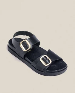 Best Sale Sandalia Plana Morena 002 Negro Flat Sandals