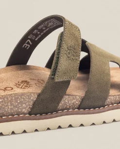 Sale Sandalia Plana Petra 125 Verde Flat Sandals