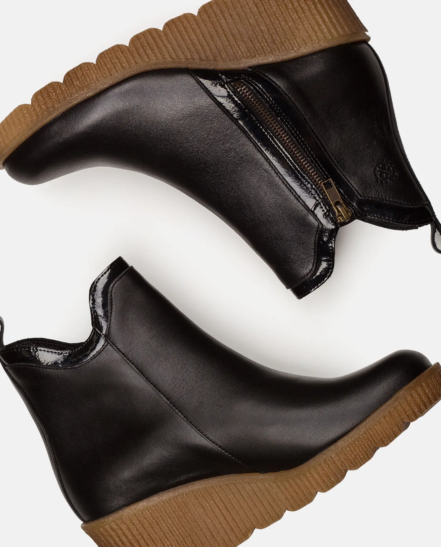 Shop Wedge Booty MADONA-002 Black Ankle Boots