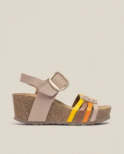 Online Wedge Sandal BARI 304 Beige Wedge Sandals