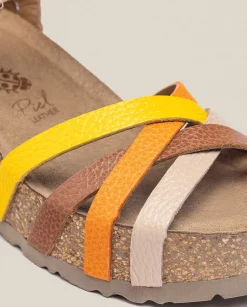 Cheap Wedge Sandal BARI-302 Beige Wedge Sandals