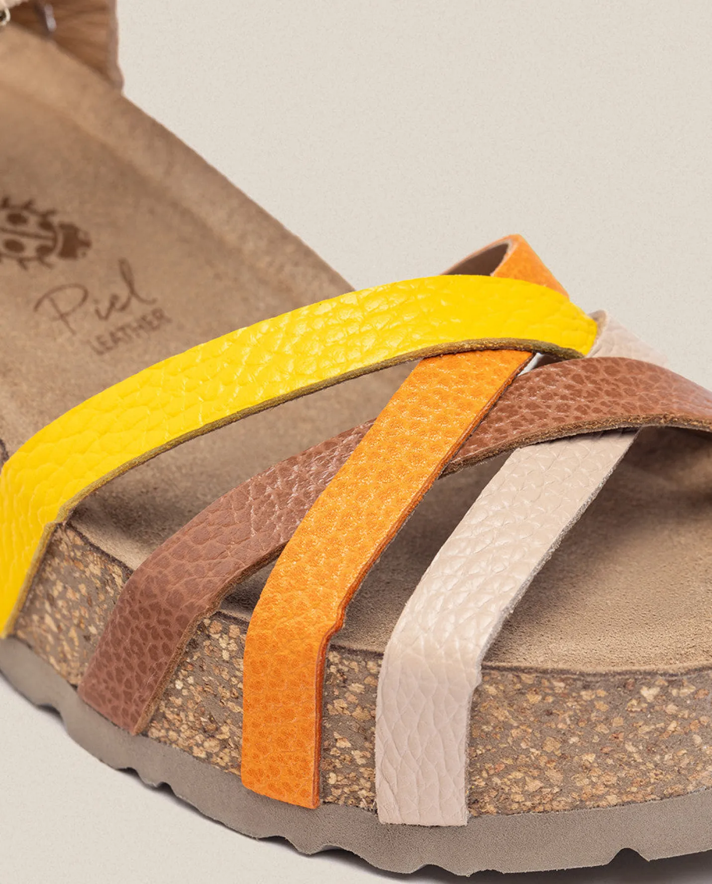 Cheap Wedge Sandal BARI-302 Beige Wedge Sandals