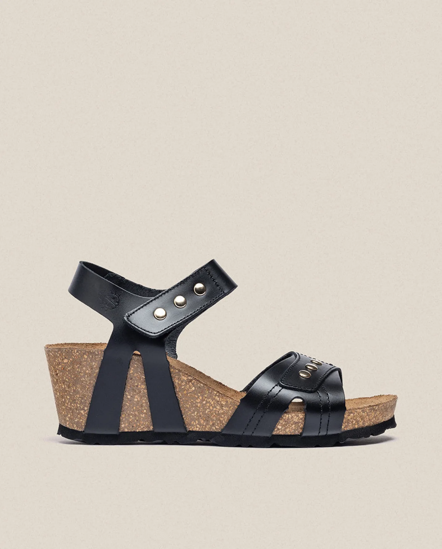 Flash Sale Wedge Sandal CADIZ-303 Black Wedge Sandals