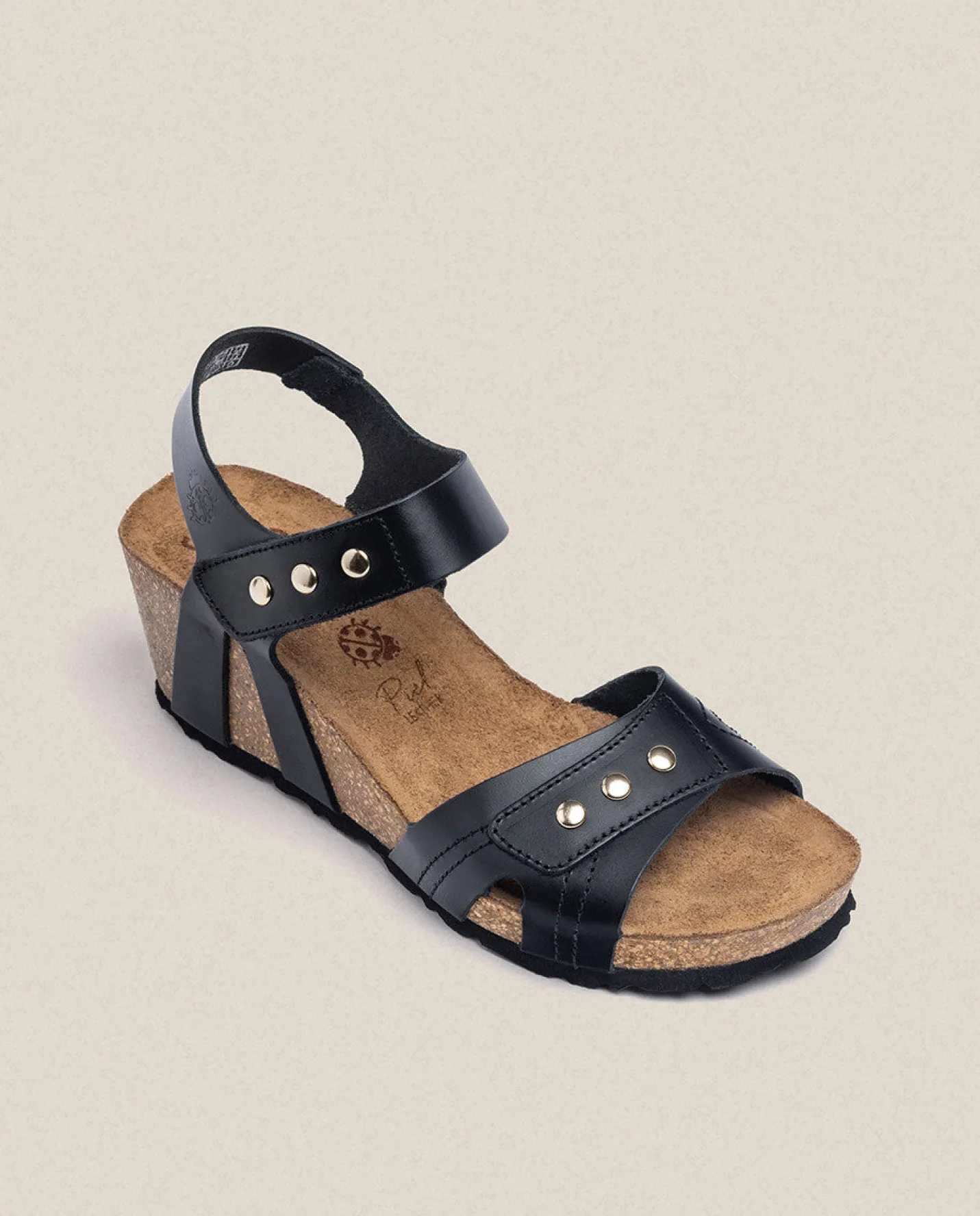 Flash Sale Wedge Sandal CADIZ-303 Black Wedge Sandals