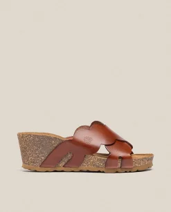 Online Wedge Sandal CADIZ-300 Brown Wedge Sandals