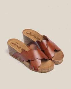 Online Wedge Sandal CADIZ-300 Brown Wedge Sandals