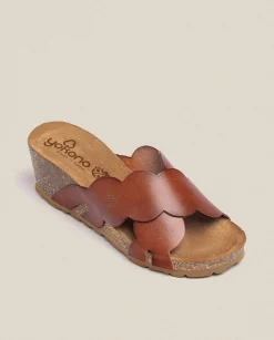 Online Wedge Sandal CADIZ-300 Brown Wedge Sandals