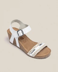 Sale Wedge Sandal CADIZ-306 White Wedge Sandals