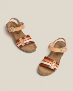 Cheap Wedge Sandal MONACO-051 Brown Wedge Sandals