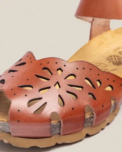 Outlet Wedge Sandal MONACO-047 Brown Wedge Sandals