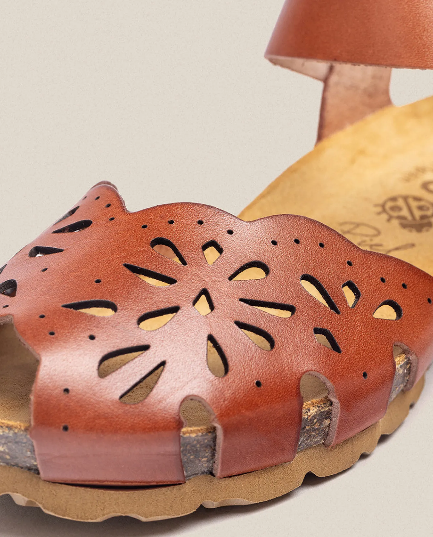 Outlet Wedge Sandal MONACO-047 Brown Wedge Sandals