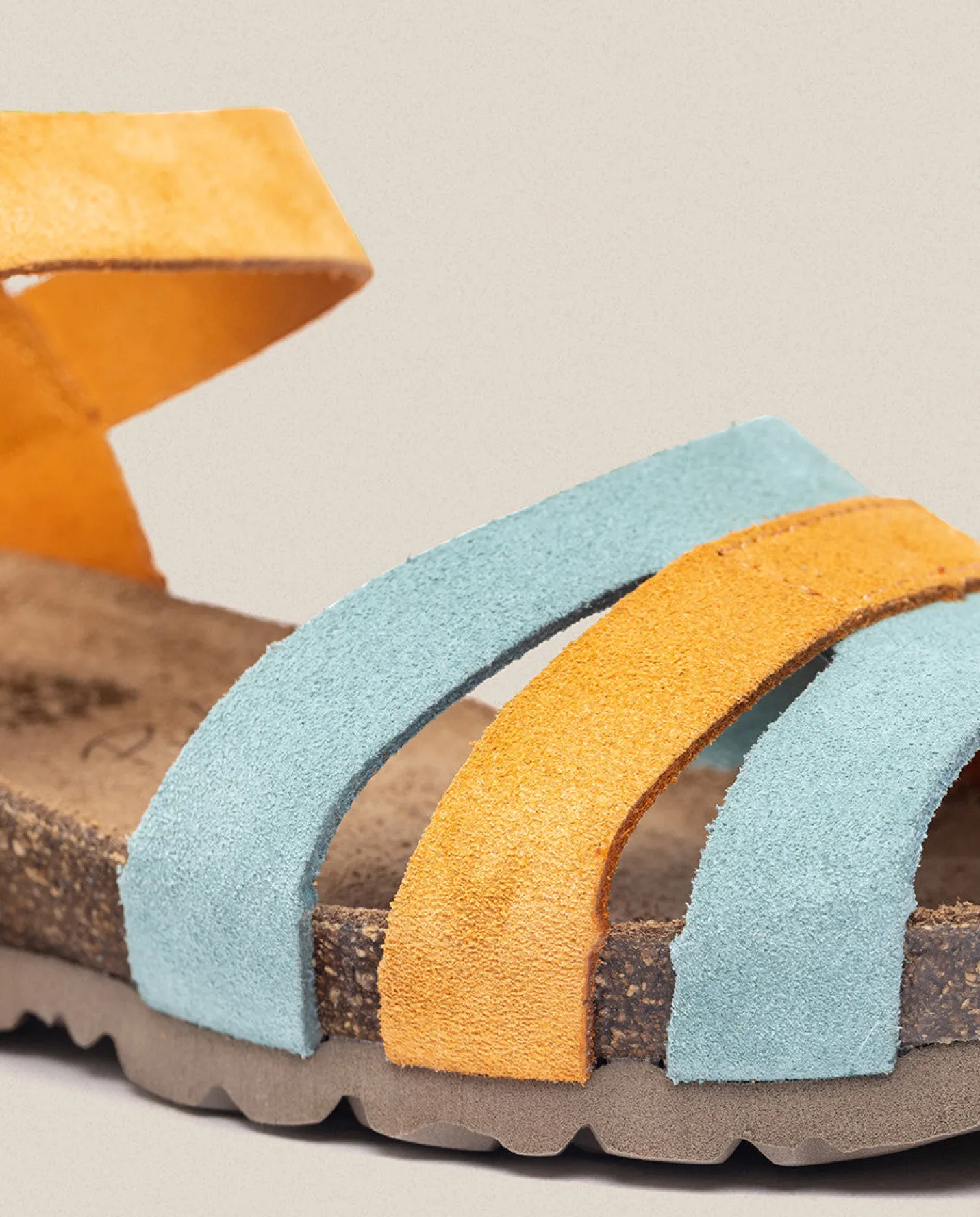 Outlet Wedge Sandal MONACO-048 Orange Wedge Sandals