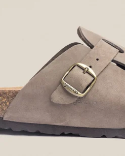 Outlet Zueco 599 Marrón Flat Sandals|Clogs